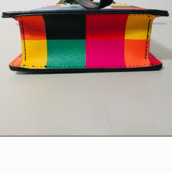 Karl Lagerfeld Multicolor Saffiano Leather Messenger/ Crossbody Bag (Nwt) - Picture 12 of 16